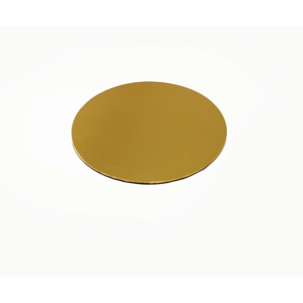 Gold Round Cardboard‎ Cake Boards Individual Pastry Bases 5.75 Inch 10 Pack
